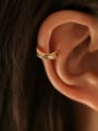 thumb 925 Sterling Silver Geometric Minimalist Stud Earring 1