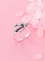 thumb 925 Sterling Silver Hollow Heart Minimalist Free Size Ring 0