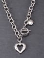 thumb Titanium Steel Hollow Heart Vintage  Pendant Necklace 3