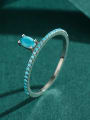 thumb 925 Sterling Silver Turquoise Crown Vintage Band Ring 3