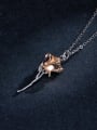 thumb 925 Sterling Silver Flower Dainty Necklace 3