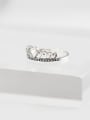 thumb 925 Sterling Silver Hollow Crown Vintage Band Ring 3