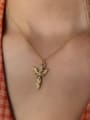 thumb 925 Sterling Silver Religious Vintage Mini Angel Necklace 1