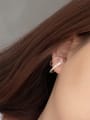 thumb 925 Sterling Silver Minimalist  Double Ring Ear Clip (Single)  Earring  Earring 2