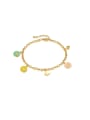 thumb Brass Enamel  Butterfly Minimalist Anklet 0