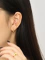 thumb 925 Sterling Silver Imitation Pearl Irregular Minimalist Stud Earring [Single] 2