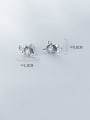 thumb 925 Sterling Silver Mouse Vintage Stud Earring 3