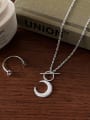 thumb 925 Sterling Silver Moon Vintage Necklace 3