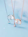 thumb 925 Sterling Silver Shell Elephant Minimalist Necklace 0