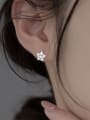 thumb 925 Sterling Silver Pentagram Minimalist Stud Earring 2