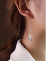 thumb Titanium Steel Water Drop Minimalist Hook Earring 1