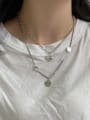thumb 925 Sterling Silver Heart Minimalist Hollow Chain Necklace 4