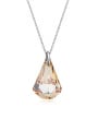 thumb 925 Sterling Silver Austrian Crystal Irregular Classic Necklace 4