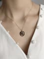 thumb 925 Sterling Silver Round Trend Initials Necklace 0