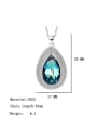 thumb 925 Sterling Silver Austrian Crystal Water Drop Classic Necklace 4