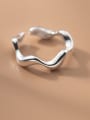 thumb 925 Sterling Silver Smooth Heart Minimalist Band Ring 0