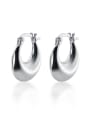thumb 925 Sterling Silver Water Drop Minimalist Huggie Earring 2