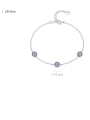 thumb 925 Sterling Silver Cubic Zirconia Evil Eye Dainty Necklace 3