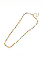 thumb Multi Color Glass beads Smiley Bohemia Handmade Beaded Necklace 1