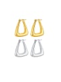 thumb Stainless steel Geometric Minimalist Huggie Earring 0