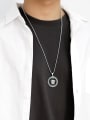 thumb Stainless steel Chain Alloy Pendant  Geometric Hip Hop Long Strand Necklace 1