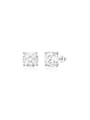 thumb 925 Sterling Silver Cubic Zirconia Flower Dainty Stud Earring 0