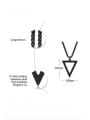 thumb Stainless steel Hollow Triangle Minimalist Necklace 2