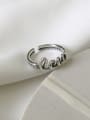 thumb 925 Sterling Silver Letter Love Vintage Band Ring 0