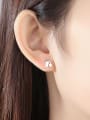 thumb 925 Sterling Silver minimalist fashion creative clothes pants love student Earring 1