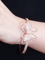 thumb Brass Cubic Zirconia Luxury Butterfly  Ring and Bangle Set 2