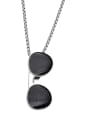 thumb Stainless steel Chain Alloy Pendant Irregular Hip Hop Long Strand Necklace 2
