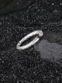 thumb 925 Sterling Silver Cubic Zirconia Round Vintage Band Ring 3