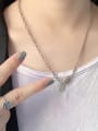 thumb 925 Sterling Silver Geometric Vintage Hollow Chain Necklace 2