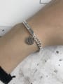 thumb Vintage Sterling Silver With Antique Silver Plated Fashion Heart Bracelets 1