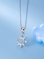 thumb 925 Sterling Silver Minimalist Flower Pendant(only Pendant) 2
