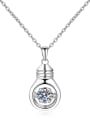 thumb Sterling Silver 0.5 CT Moissanite Dainty Irregular  Pendant Necklace 4