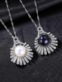 thumb 925 Sterling Silver Freshwater Pearl Irregular Luxury Necklace 2