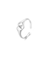 thumb 925 Sterling Silver Letter A Minimalist Band Ring 0