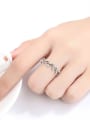 thumb 925 Sterling Silver Vintage   Leaf  Free Size Band Ring 1
