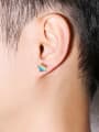 thumb Stainless steel Enamel Minimalist Stud Earring 1
