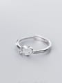 thumb 925 Sterling Silver Heart Minimalist Free Size Ring 2