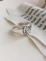 thumb 925 Sterling Silver  Vintage Letter Free Size Ring 4
