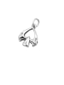 thumb Vintage Sterling Silver With Simple Hollow Heart  Pendant Diy Accessories 0