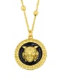 thumb Brass Cubic Zirconia Tiger Vintage Necklace 2