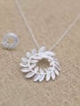 thumb 925 Sterling Silver Hollow Leaf Minimalist Necklace 2