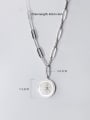 thumb 925 Sterling Silver Round Vintage Lariat Necklace 4