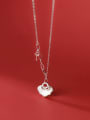thumb 925 Sterling Silver Shell Cloud Minimalist Necklace 2