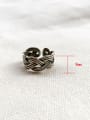 thumb 925 Sterling Silver  Vintage  Rope Strand  Free Size Midi Ring 1