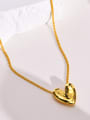 thumb Brass Heart Minimalist Necklace 3