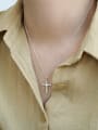 thumb 925 Sterling Silver Vintage Cross   Pendant Necklace 3